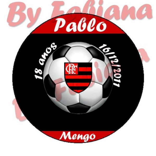 Rotúlo Latinhas de mint to be Personalizada Flamengo