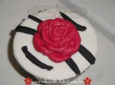 Cupcake Zebra com Rosa