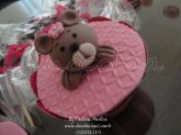 Cupcake Ursa Marrom e Rosa